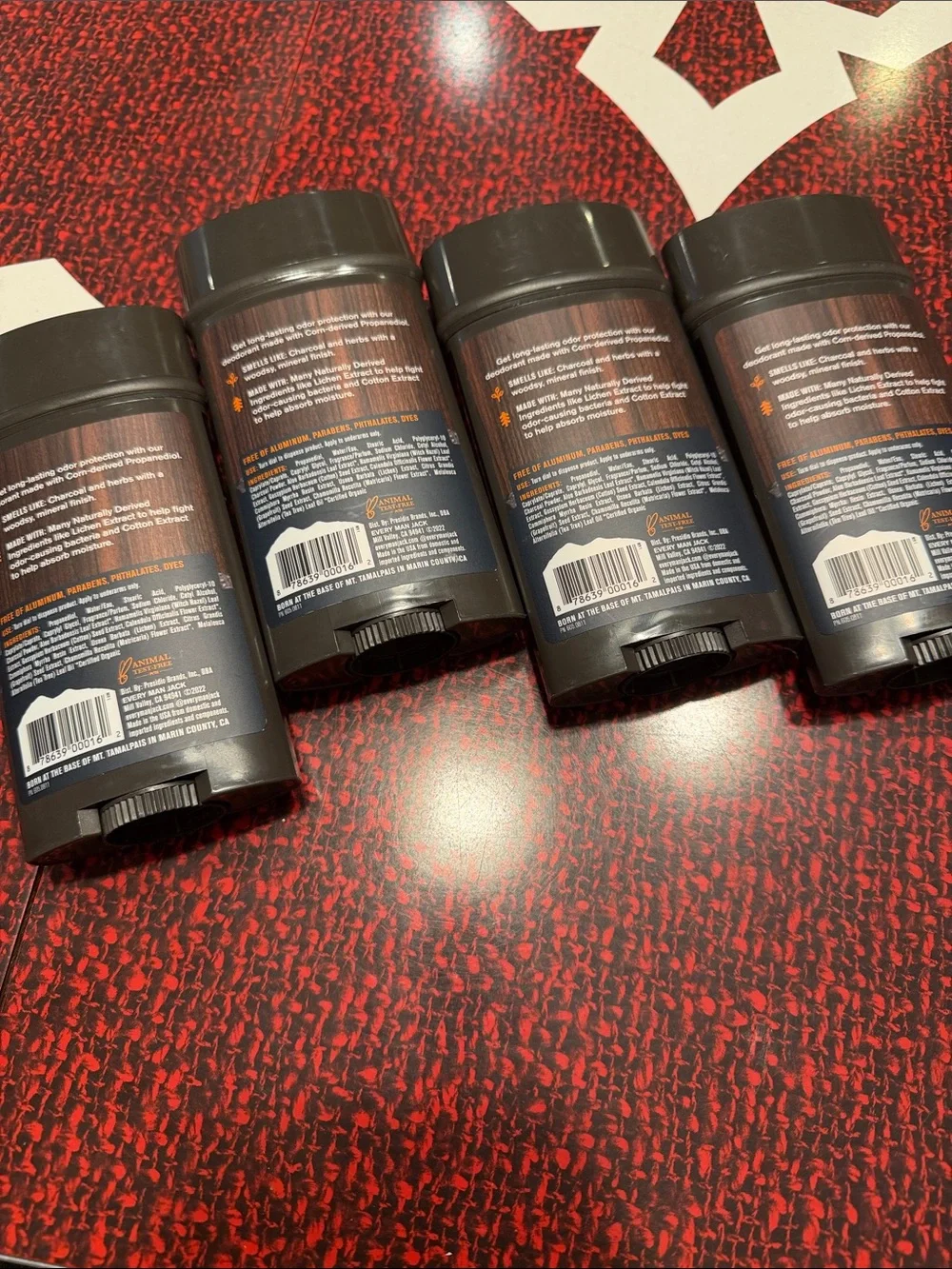 Every Man Jack Activated Charcoal Deodorant Stick 4 Piece Lot NEW - Black - Picture 2 of 3